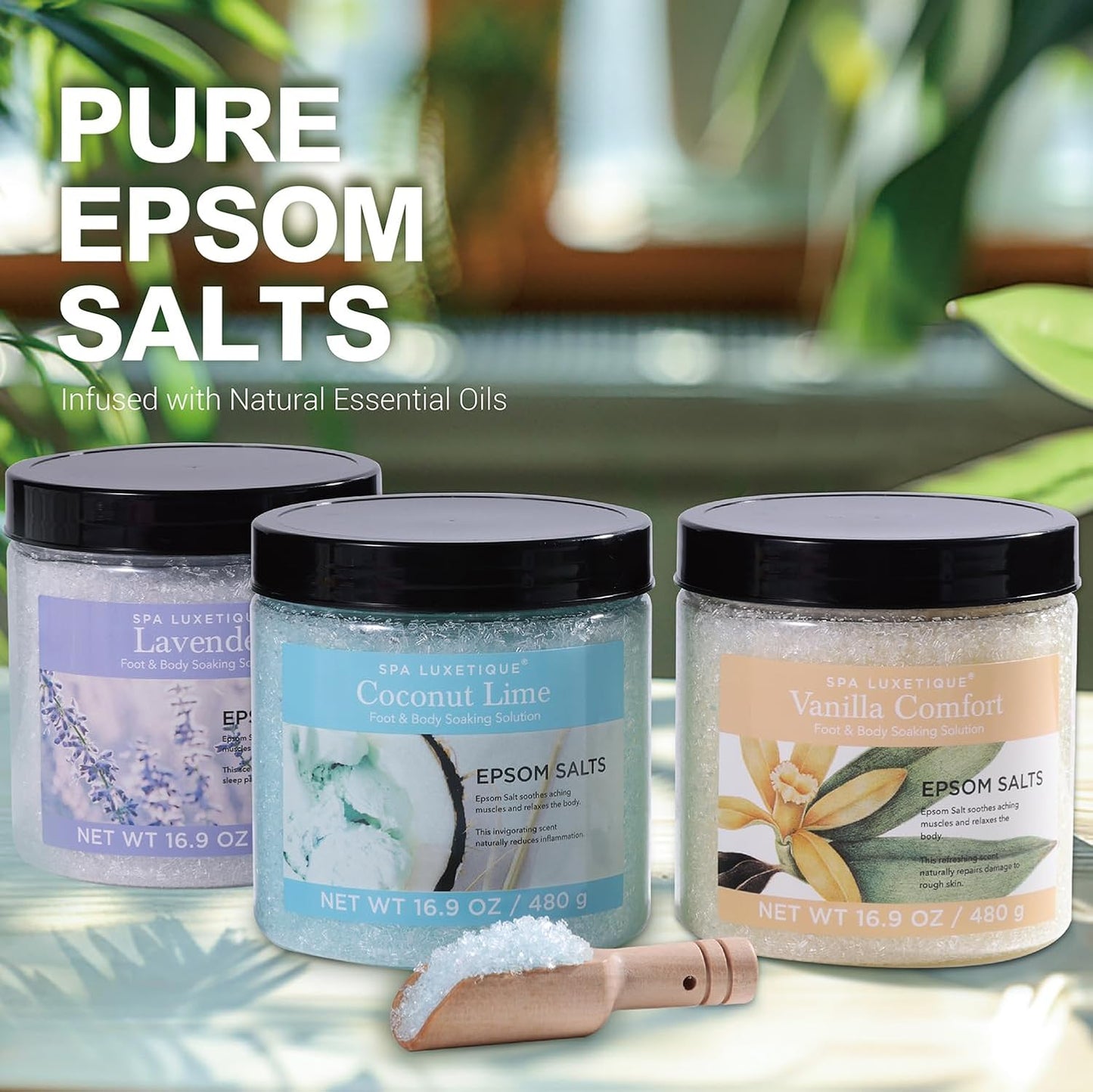Bath Salts for Soaking, Epsom Salts Gifts Set for Women, 3.17Lbs Bath Salts for Women, Epsom Salts for Soaking, Mother'S Day Christmas Gifts for Woman Mom