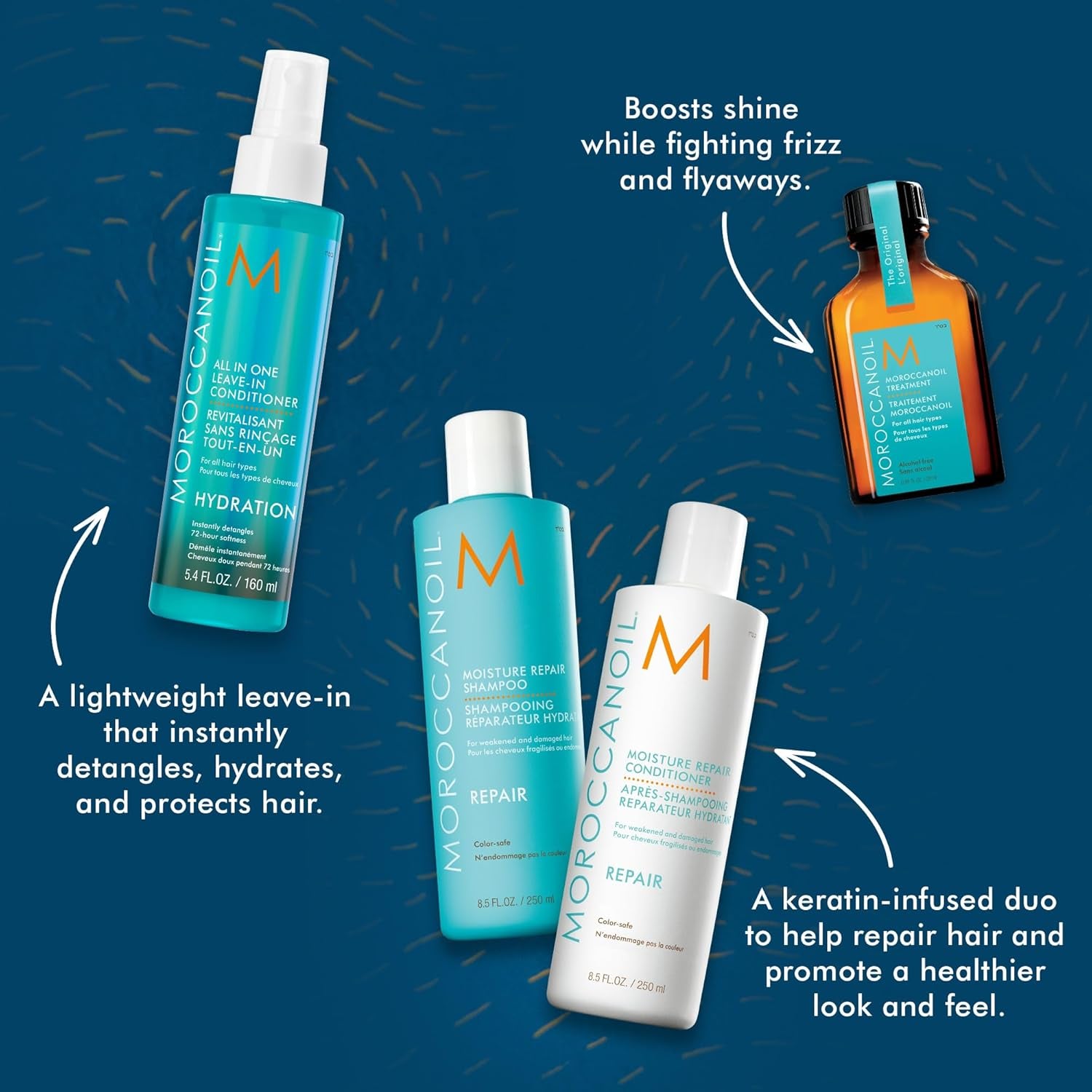 Moroccanoil Moisture Repair Shampoo and Conditioner Bundle