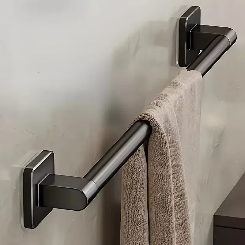 6Pcsbathroom Towel Rack Towel Holder Self-Adhesive Bathroom Towel Rack Hooks Bathroom Shelf without Drilling Towelrack Bathroom