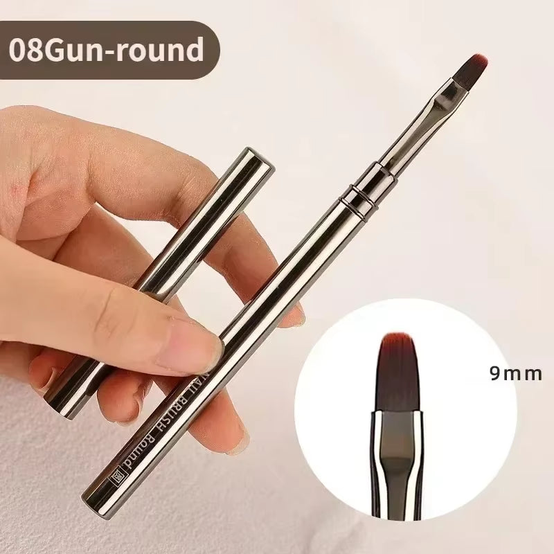 Nails Art Liner Brushes Elongated Lines Striping Drawing Painting 6/9/12/15/18/25Mm Nail Design Pen Professional Manicure Tool