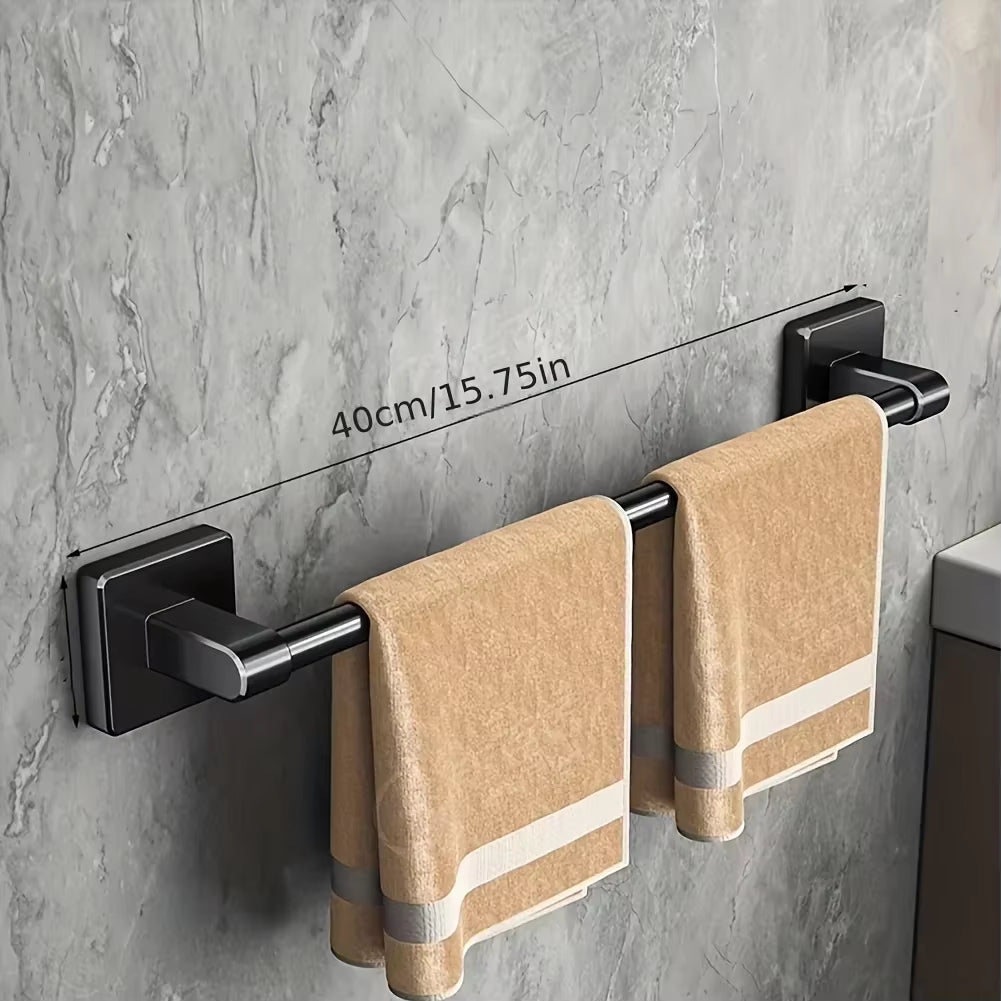 6Pcsbathroom Towel Rack Towel Holder Self-Adhesive Bathroom Towel Rack Hooks Bathroom Shelf without Drilling Towelrack Bathroom